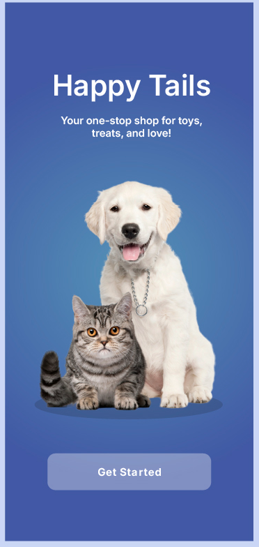 Happy Tails splash screen