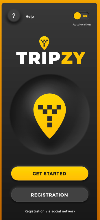 Tripzy splash screen